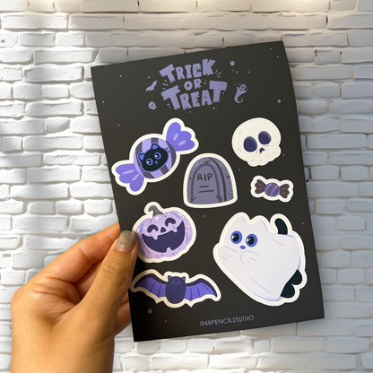 Tomo Cat - Halloween Sticker Sheet