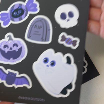 Tomo Cat - Halloween Sticker Sheet